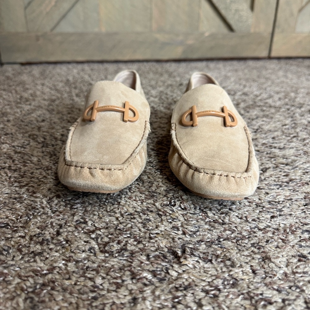 Cole Haan Tully tan suede driving Mocs Size 7.5 - Picture 6 of 13